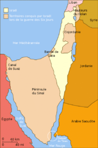 Territoires conquis en 1967